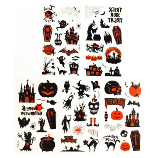 Набор детских временных тату «Хэллоуин №2» kids-tatto-halloween-set5-02