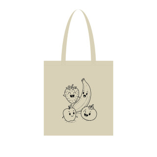 Экосумка для покупок "Фрукты" Сумка-шоппер 190CCT-6, 38 x 42 см (190г/м2)