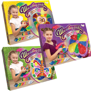 Шкатулка своими руками Сияющий блеск SHR-01-5-6-9  для оформления интерьера