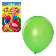 Кульки надувні для свята мікс кольорів MK0012, 50 штук