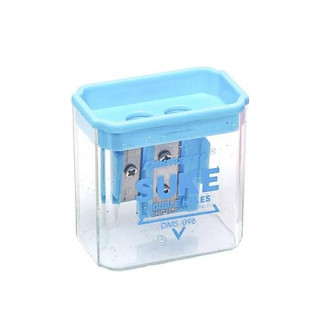 Двойная точилка для карандашей с контейнером DMS-096(Blue)