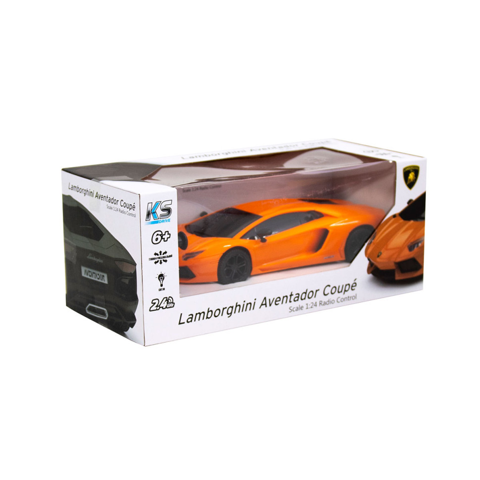 Автомобиль на радиоуправлении LAMBORGHINI AVENTADOR LP 700-4 KS DRIVE 124GLBO светятся фары опт, дропшиппинг