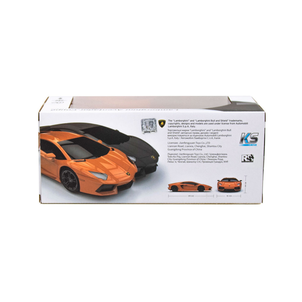 Автомобиль на радиоуправлении LAMBORGHINI AVENTADOR LP 700-4 KS DRIVE 124GLBO светятся фары опт, дропшиппинг