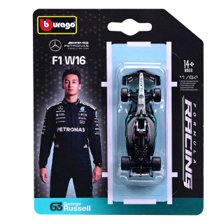 Коллекционная автомодель "Mercedes-AMG F1 W16 (2025)" 18-58002, 1:64 масштаб