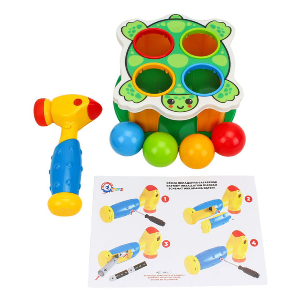 Развивающая игра с молоточком 