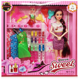 Игровой набор Кукла с дочкой "Quenn Sweet" 313K43(Violet) с аксессуарами