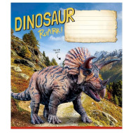 Тетрадь ученическая "Jurassic world" 012-3310C-5 в косую линию, 12 листов
