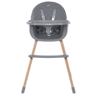 Стільчик для годування LUMI ME 1111 Gray екошкіра