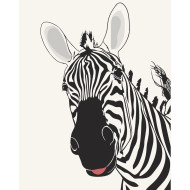 Картина по номерам "Смешная зебра" Art Craft 11648-AC 40х50 см