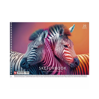 Альбом для малювання PB-SC-020-574-3 спіраль, 20 аркушів