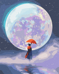 Картина по номерам "Лунный свет" Идейка KHO5043 40х50 см