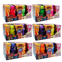 Вязкая масса "2 в 1 "Mega Stretch Slime" и "Fluffy Slime" FLS-03-01U укр