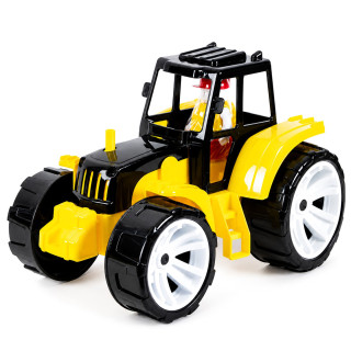 Детская игрушка "Трактор BAMS 0" 007/15BMS(Yellow) с фигуркой, 28х20х23 см
