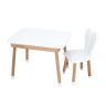 Столик со стульчиком Babmi 04-027W-TABLE зайчик, белый опт, дропшиппинг