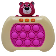 Электронная приставка Pop It консоль Quick Push Puzzle  Fast 07558K(Biege) антистресс игрушка
