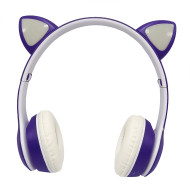 Дитячі навушники з котячими вушками VIV-23M(Violet)