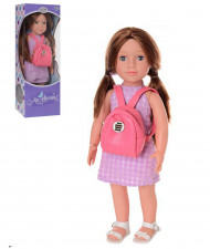 Интерактивная кукла Тина с рюкзаком M 3959 UA высота 48см