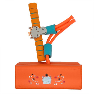 Детский джампинг 67942(Orange) подсветка, пищалка