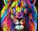Картина по номерам на дереве. Rainbow Art "Радужный лев" GXT8999-RA, 50х40 см                                  опт, дропшиппинг