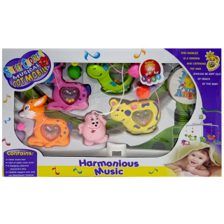 УЦЕНКА!!! Музыкальный мобиль на кроватку "Harmonious music" Bambi M 1245-32A U/R-UC, заводная