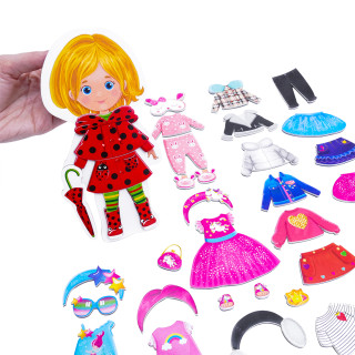 Настольная игра Магнитная одевашка "Trendy girl" Vladi Toys VT3702-23 укр