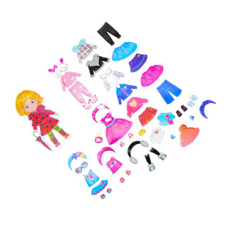 Настольная игра Магнитная одевашка "Trendy girl" Vladi Toys VT3702-23 укр