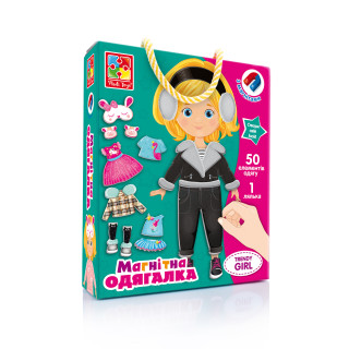 Настольная игра Магнитная одевашка "Trendy girl" Vladi Toys VT3702-23 укр