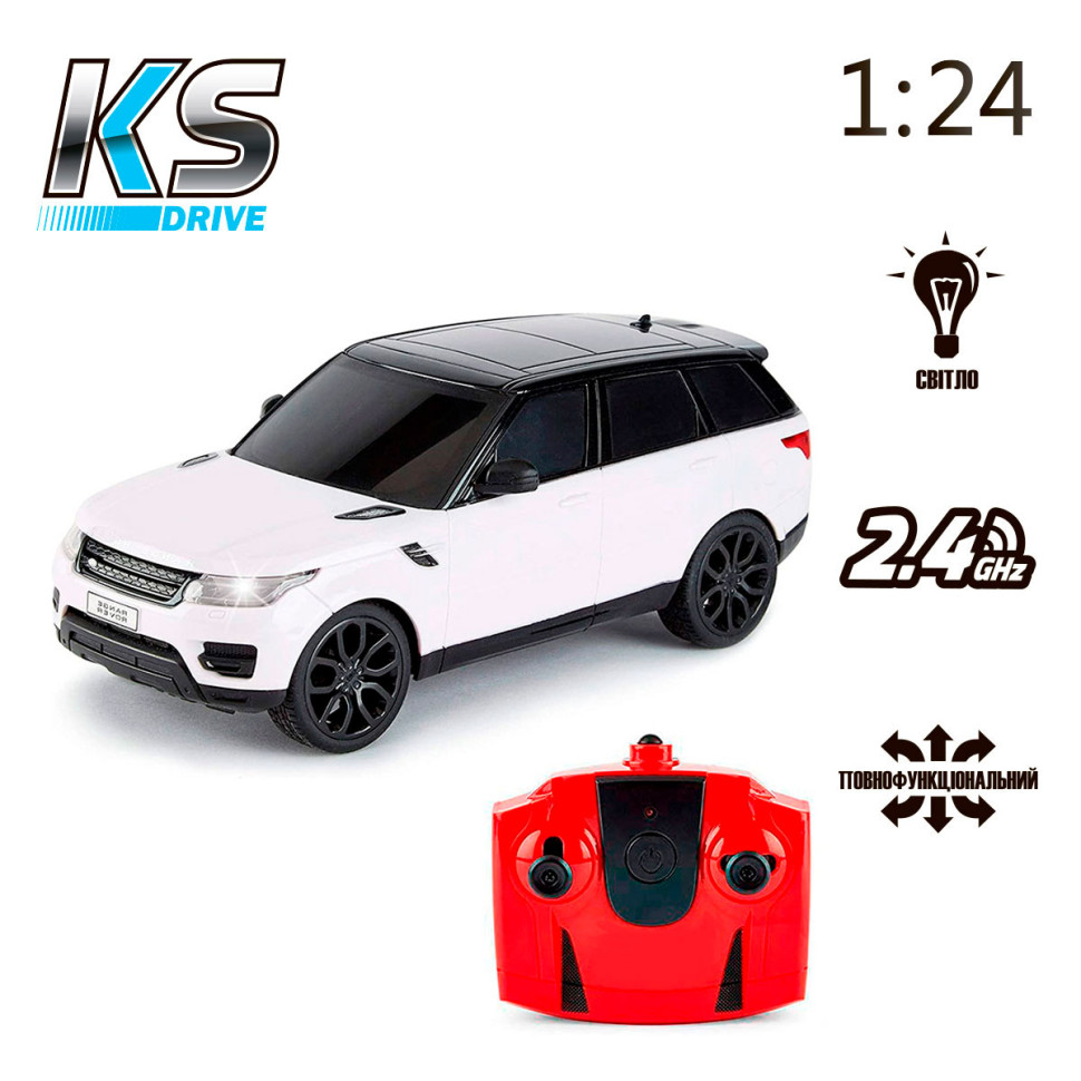 Автомобиль на радиоуправлении LAND ROVER RANGE ROVER SPORT KS DRIVE 124GRRW масштаб 1:24, 2.4Ghz опт, дропшиппинг