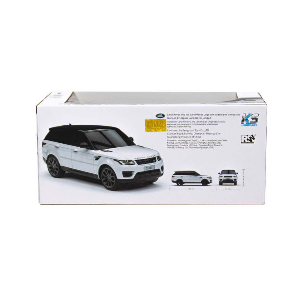 Автомобиль на радиоуправлении LAND ROVER RANGE ROVER SPORT KS DRIVE 124GRRW масштаб 1:24, 2.4Ghz опт, дропшиппинг