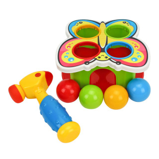 Развивающая игра с молоточком "Funny Butterfly" 3328TXK со звуком, 4 шарика