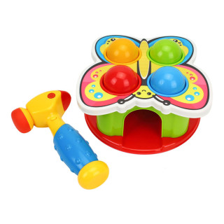 Развивающая игра с молоточком "Funny Butterfly" 3328TXK со звуком, 4 шарика