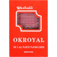 Карты игральные, пластиковые "OKROYAL 1 колода