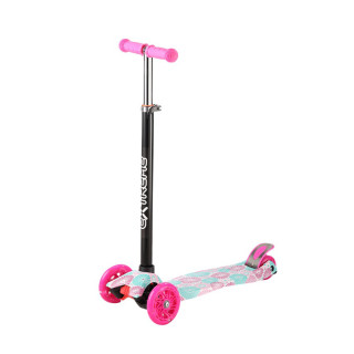 Самокат дитячий 3-х колісний SC25103(Pink) колеса зі світлом