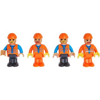 Конструктор "Поезд DPK32 с рельсами" 98253 Железнодорожный путеукладчик