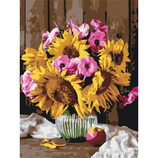 Картина по номерам "Дачный букет" BS52735, 40x50 см
