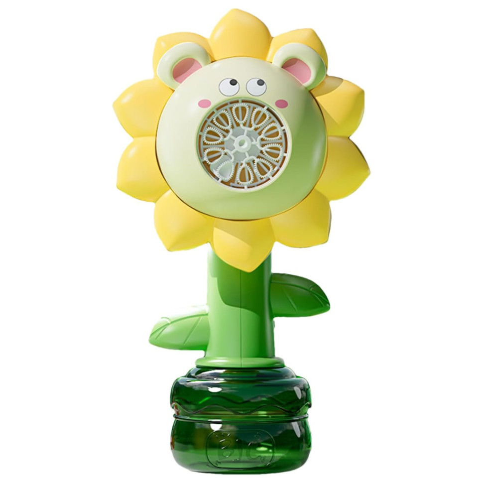 Мильні бульбашки Flower Bubble Machine BJC-5A(Bear-Yellow) зі світлом - гурт(опт), дропшиппінг