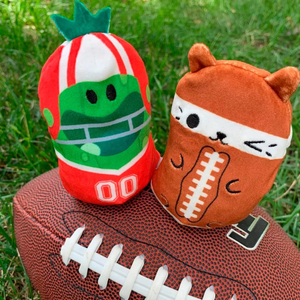 М'яка іграшка 2 в 1 Котик і огірочок Спортсмени Cats Vs Pickles CVP2200-3 - гурт(опт), дропшиппінг 