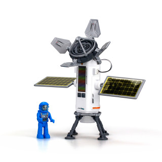 Игровой набор Миссия «Построй станцию связи» Astropod Silverlit 80333 конструктор с фигуркой