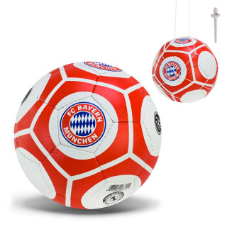 М'яч футбольний FC BAYERN MUNCHEN FP081 №5, PU 420 грам, 32 панелі, сітка+голка в комплекті