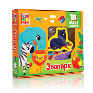 Набор магнитов MAXI "Зоо" Vladi Toys VT3106-25, 18 шт
