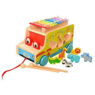 Іграшка сортер Машинка MD 1084 дерев'яна