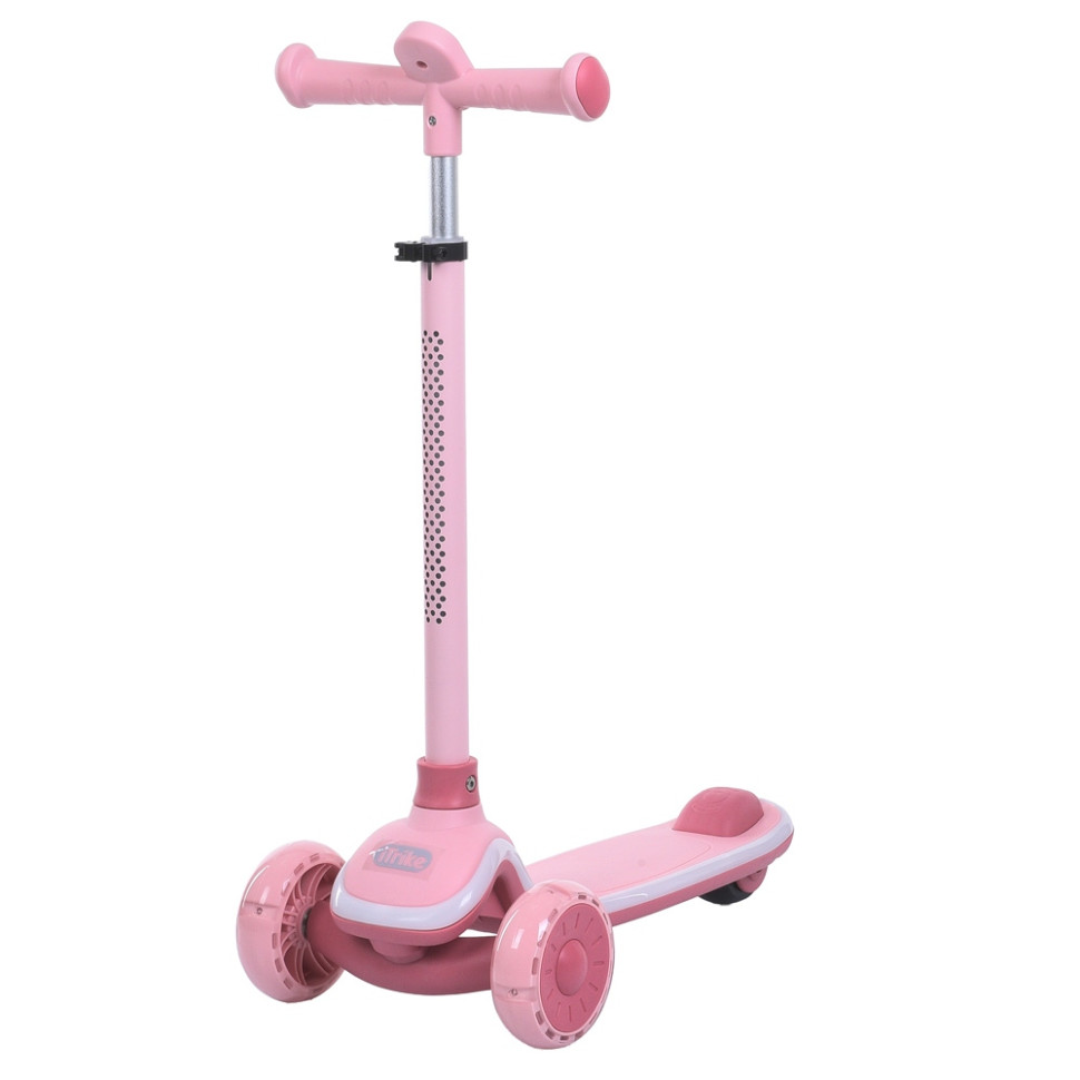 Детский самокат 3-х колесный 5566-pink, до 25 кг опт, дропшиппинг