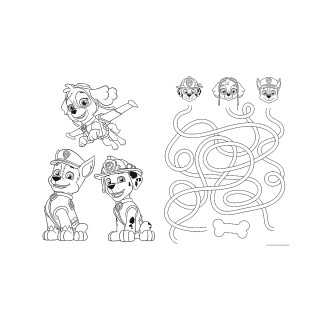 Детские пазлы SUPER МАХІ Щенячий патруль "Приключения" Trefl 41001 24 элемента, с раскраской