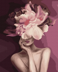 Картина по номерам. Brushme "Пурпурний цветок" GX39230