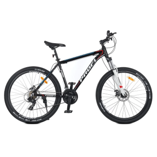 Велосипед "EVEREST" PROF1 G275EVEREST A275.127,5 д.  Алюм.рама 19", SHIMANO 21SP, алюм.DB, CS TZ500, черный