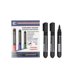 Маркер чорний COLOR-IT 8004(Black) Diamont 