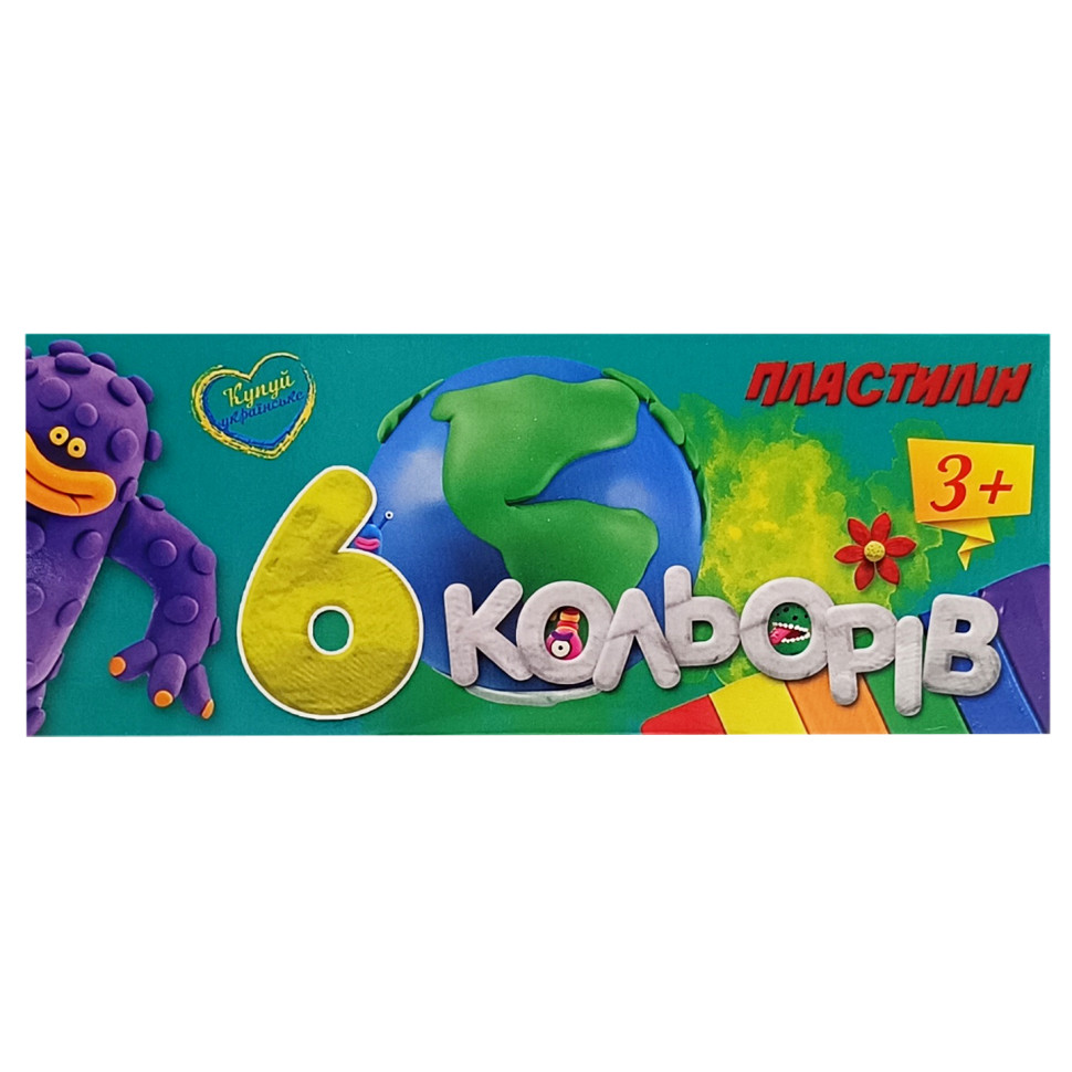Набор для лепки пластилин 630019, 6 цветов опт, дропшиппинг