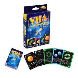 Карточная игра УНА космическая 30448 игральные карты 108 штук