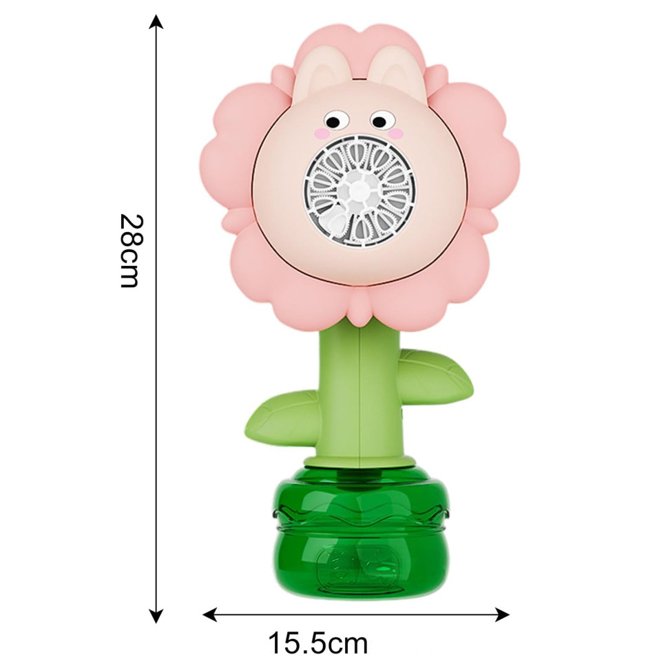 Мыльные пузыри Flower Bubble Machine BJC-5A(Bunny-Pink) со светом опт, дропшиппинг