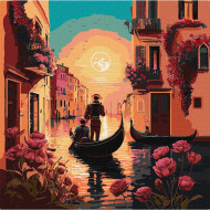Картина по номерам "Каналы Венеции" ©art_selena_ua KHO2182 40х40 см                                              